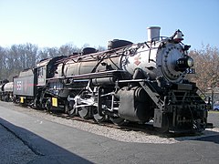 Amérique du Nord, 1918, locomotive type Mikado 141.