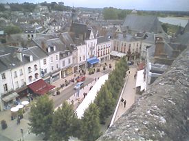 Vista de Amboise a partir do castelo.