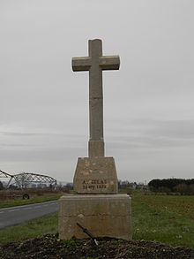 Photographie de la croix du Platéron, à Balan.