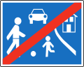 Hinweiszeichen „Ende Wohnstraße“: Beim Verlassen gilt die Fließverkehrsregel.