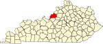 State map highlighting Jefferson County