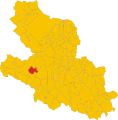 Collocatio finium municipii in Provincia Aquilana.