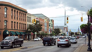 Monroe Street (M-125) downtown Monroe