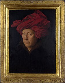 Muž v turbanu, 1433, údajný Eyckův autoportrét