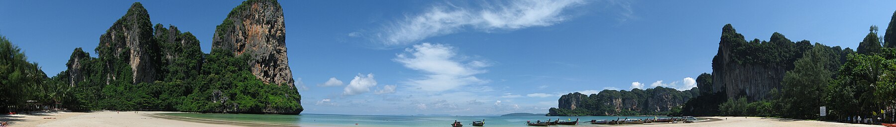 Rai Leh beach i södra Thailand