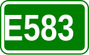 Zeichen der Europastraße 583