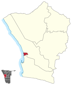 Karte Swakopmund in Namibia
