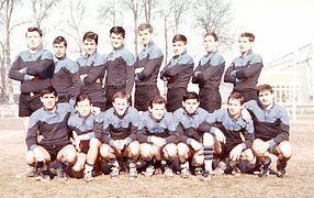 Équipe de rugby ENVT 1964-65 (avec noms des membres dans la description)