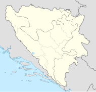Челебић на карти Босне и Херцеговине