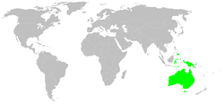 distribución originaria, también está en otras partes del mundo