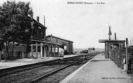 Miraumont railway station in the early 20th century