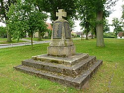 War memorial in the village centre