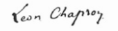 signature de Léon Chapron