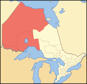 Localização de Noroeste de Ontário
