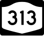 Route 313 marker