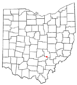 Location of New Straitsville, Ohio