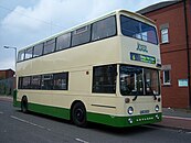 Preserved East Lancs bodied Leyland Atlantean AN68 No. 353 at Teesside Running Day in April 2012