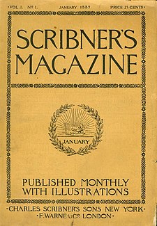 The first issue of Scribner's Magazine.