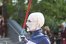 Cosplay d'Asajj Ventress dans la série Star Wars: The Clone Wars.