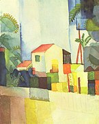 August Macke: Jasny dom, 1914