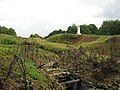 Vue du sommet de la butte depuis les tranchées allemandes.