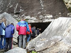 Entrance of the Grønligrotta cave