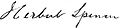Herbert Spencer aláírása