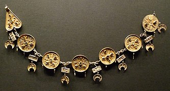 Collana d'argento, 600-650 d.C