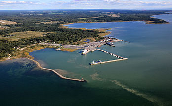 Le port de Rohuküla, dans la commune estonienne de Ridala. (définition réelle 4 000 × 2 457)