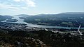 Vista do Miño dende o miradoiro de Vilanova de Cerveira (Portugal)