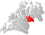 Storfjord markert med rødt på fylkeskartet