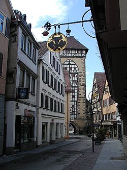 A street view o Reutlingen