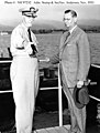 As commander in chief, U.S. Pacific Command, with Secretary of the Navy Robert B. Anderson, November 1953.