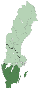 Poziția localității Götaland