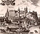 Ксилография на Вевелския замък от 1617 г.