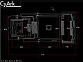 Pjanta tal-istruttura tas-Sistema IV ta' Monte Alban, minn immaġni b'laser scan tridimensjonali.