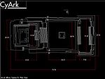 Plan över Monte Albans System IV-struktur, utklippt från en 3D-skannad bild.