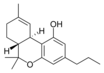 Strukturformel Δ9-Tetrahydrocannabivarin