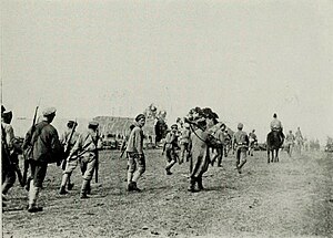 Войска Русской армии во время отступления. К северу от Уфы. Июнь 1919.