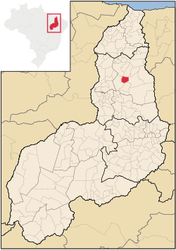 Localização de Novo Santo Antônio no Piauí