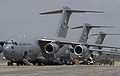 Транспортні літаки С-17 з гуманітарним вантажем для постраждалих в урагані Катріна. 31 серпня 2005