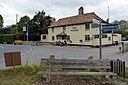 ☎∈ The Plough from the Coton village green.