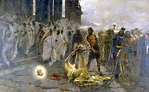 Decapitation of Saint Paul (1887), by Enrique Simonet, Malaga Cathedral.