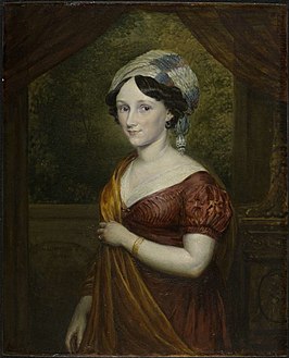 Portret van Lady Darling door John Linnell