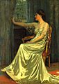 Hubert von Herkomer, Lady in green