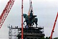 Réinstallation de la statue le 2 septembre 1993