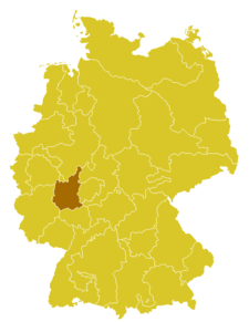 Diecéze limburská Bistum Limburg (něm.) na mapě