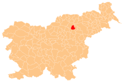 Location of the Municipality of Vitanje in Slovenia