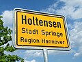 Holtensen – Ortsschild