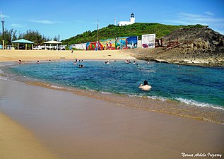 View of Arecibo Light from Playa La Poza del Obispo